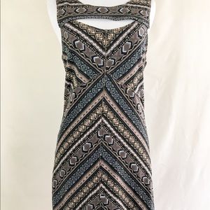 Free People Cutout Bodycon Dress Size Large Mocha